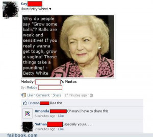 Betty White on Balls and Vaginas