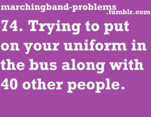 Marching band problems. Cursed uniforms. | Marching Band