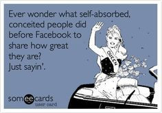 This is SO funny! I wonder if self centered people read their nonsense ...