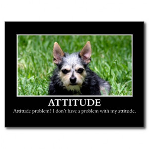 don't have an attitude problem post cards
