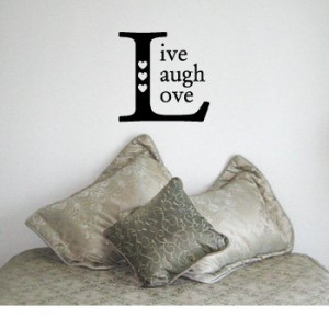 LIVE LAUGH LOVE SQUARE - Family Country Design - Vinyl Wall Room Decal ...