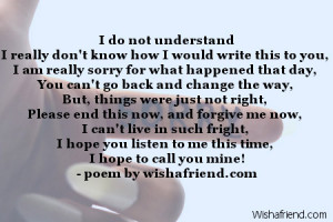 do not understandI really