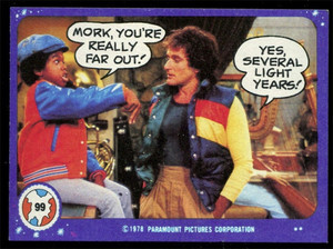 Mork and Mindy trading card