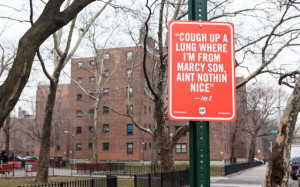 RAP QUOTES” Signs on Original Locations in New York by Jay Shells ...