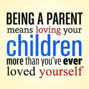 Being a good parenBeing a parent means not thinking about or caring ...