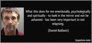 emotionally, psychologically and spiritually - to look in the mirror ...