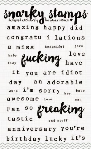 Freakin' Awesome Snarky Stamps 3X3 Cards