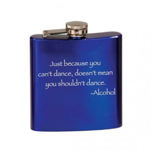 Laser Engraved Flask Just because you can't by BlackDogEngraving, $13 ...