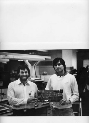 Steve Wozniak and Steve Jobs, Co-Founder of the Apple Computer with ...