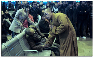 Monk Prays for Dead Man
