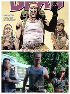 The Walking Dead - Eugene, Abraham, and Rosita More