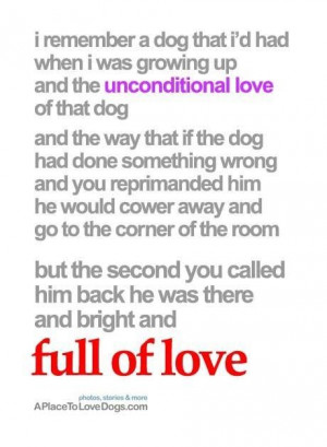 Quotes About Unconditional Love The That Dog