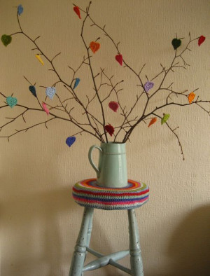 heart tree: Crochet Heart, Centerpieces, Valentines Day Decor, Happy ...