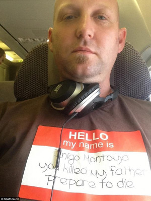 The offending tee: Wynand Mullins was asked to change his shirt on a ...