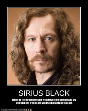 Sirius Black He siriusly will be missed.