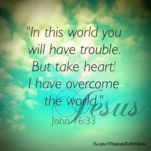 John 16:33 Overcome the world