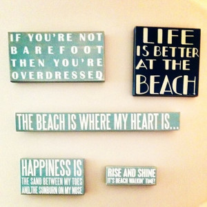 ... beach sun fun sand quote wall painting se Life is a Beach