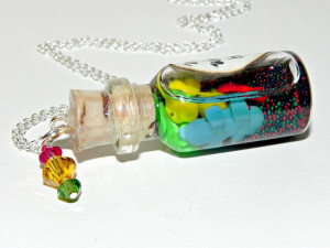 Autism Awareness Puzzle Pieces CUSTOMIZABLE Quote Necklace