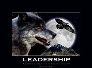 ... › Portfolio › Leadership Grey Wolf Motivational Poster
