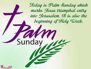 Palm Sunday Quotes and Sayings with Quote Pictures