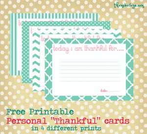 today i am thankful free printables