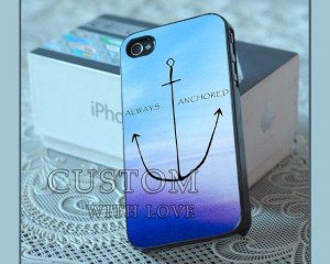 Nautical Anchor Quote Blue Ocean Beach Rubber by CustomWithLove, $13 ...