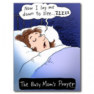 Busy Mom's Prayer | Funny Cartoon Postcard