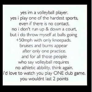 So many people think volleyball is an easy sport-but it's not!! I'd ...
