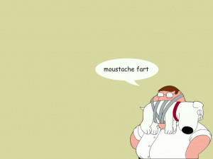 Peter Griffin moustache fart