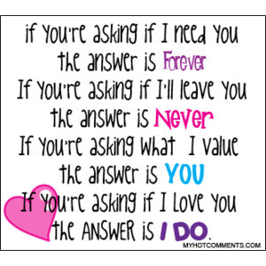 If I need you... boyfriend girlfriend