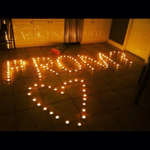 ... so cute! Tea light candles! PLEASE SOMEONE ASK ME TO PROM LIKE THIS