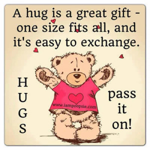 Sending you a hug to say you are special .Happy hug day.