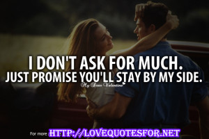 Promise Quotes For Her He bents down and kiss her