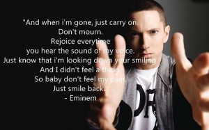 Eminem inspirational quote. 