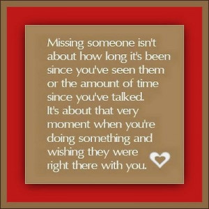 MISSING SOMEONE