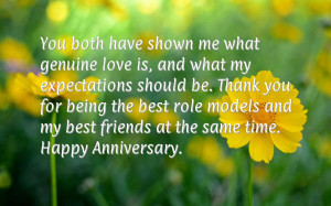 Happy anniversary wishes for friends