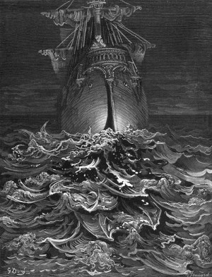 The Rime of the Ancient Mariner, 1876, Gustave Dore. This reminds me ...