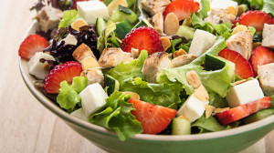 Mighty Aphrodite Salad with citrus chicken