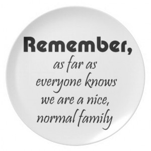Funny family quotes gifts mum joke quote gift party plates