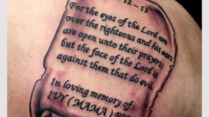 Go Back > Gallery For > Meaningful Bible Quote Tattoos