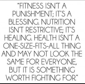 Health is something worth fighting for.