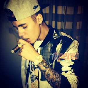 Justin Bieber smoked a Cuban cigar while in Cuba!