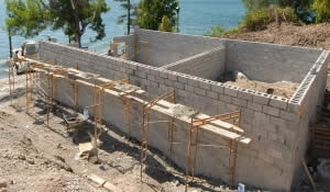 foundation walls. Rather than being left hollow concrete blocks ...