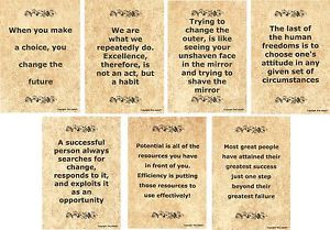 ... -Coach-Quote-Parchment-Card-Wisdom-Funny-Wise-Word-Hope-Poster-A6