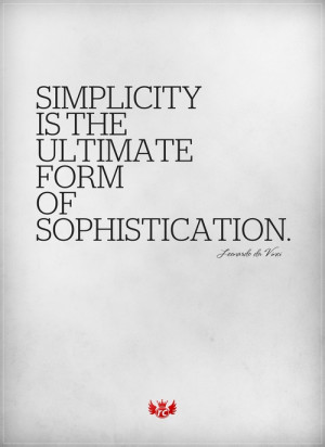 simplicity da vinci