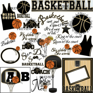 Basketball Black and Gold