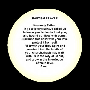 Baptism Prayer
