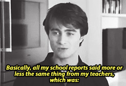 gif Daniel Radcliffe queued stuff hp Being Harry Potter