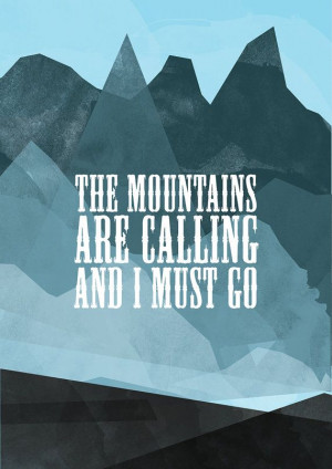 The Mountains are calling Printable Poster by PrintableRandoms $5