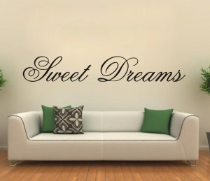 Modern-Wall-Sticker-Sweet-Dreams-Vinyl-Art-Mural-Wall-Quote-Saying ...